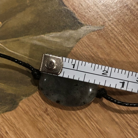 Labradorite choker single bead necklace handmade healing crystal - Picture 6 of 6